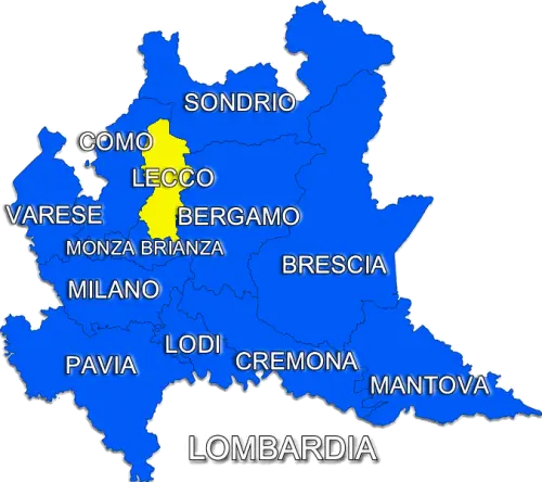 Gli abitanti, l’estensione territoriale e il rischio sismico della provincia di Lecco e dei suoi comuni
